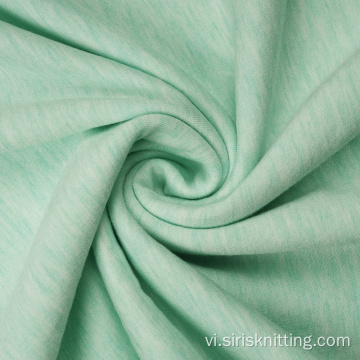 Melange Rayon Polyester Spandex Fleece vải